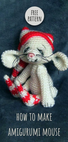 Amigurumi Exhausted Mouse Free Pattern
