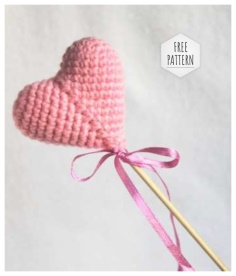 Knit crochet cute souvenir for Valentines Day