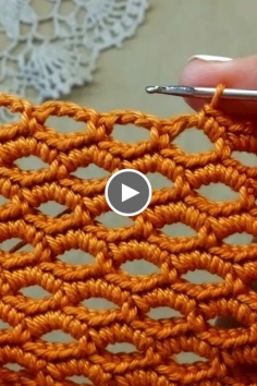 How to knit cool tunic double crochet tutorial