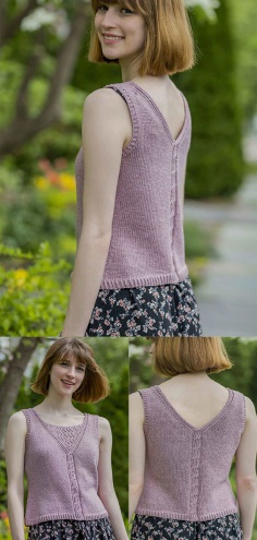 Knitted Shortened Top for Women