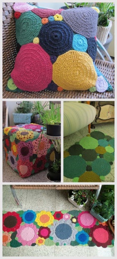 Knittted Rugs Pillow Cover