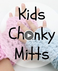 How To Crochet Kids Chunky Mitts Episode 367