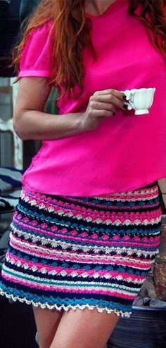 Colorful Skirt Crochet Pattern