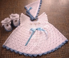 Baptismal kit for niece crochet