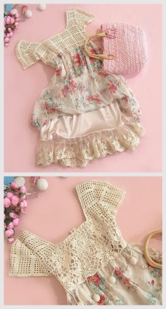 Crochet Dress Combination Idea