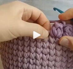 How to knit flower pattern video tutorial