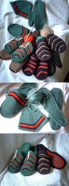 Knitting Slippers Tutorial