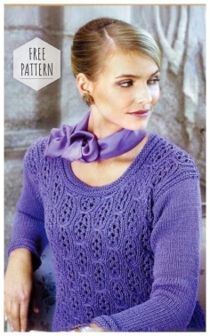 Purple pullover free pattern