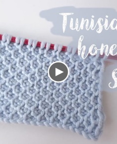 Tunisian Honeycomb Crochet Stitch Tutorial