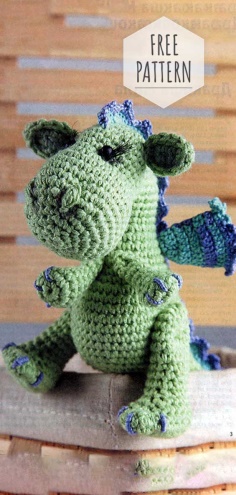 Knitting Toy Dragon Free Pattern
