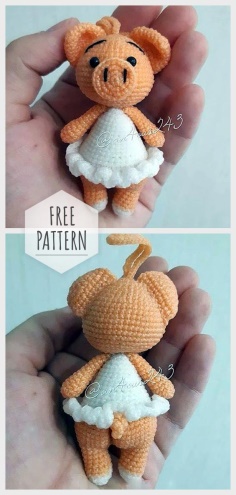 Little Crochet Toy Piggy