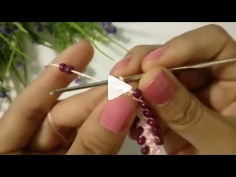 How to knit crochet bracelet video tutorial