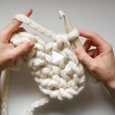 How to knit rope stitch video tutorial