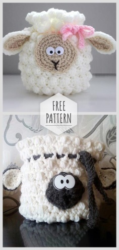 Crochet Lamb Bag Free Pattern