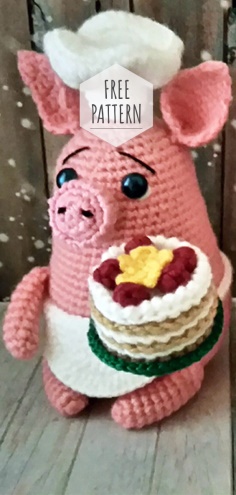 Amigurumi Cook Piggy Pattern