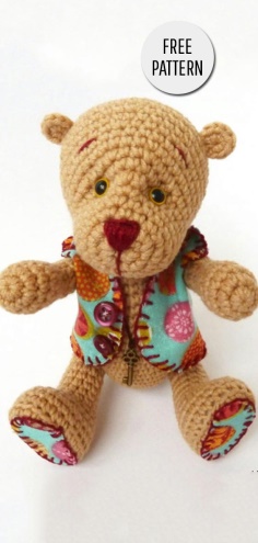 Bear Crochet Toy Free Pattern