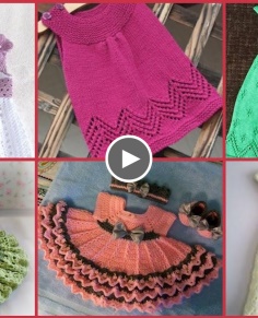 Top Stylish Crochet Knitting Baby Dress Designs