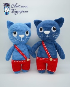 Amigurumi Blue Cats