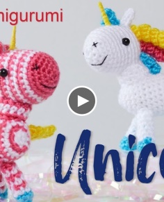 Crochet Amigurumi Unicorn  [Right Handed]