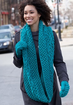 Snood and Mittens Pattern