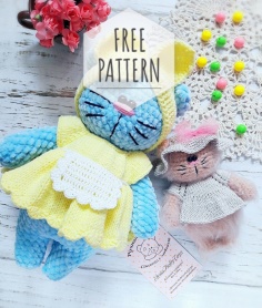 Cute plush kitty free pattern