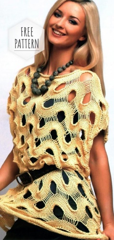 Crochet Fashionable Blouse Free Pattern