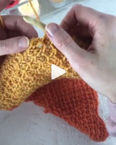 How to knit Tunisian Crochet honeycomb stitch video tutorial