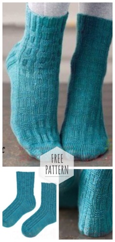 Knitted socks free pattern