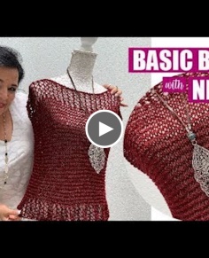 HOW TO KNIT THIS BLOUSE - EASY AND FAST - BY LAURA CEPEDA