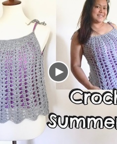 How to Crochet Summer Top  Easy Crochet Top tutorial