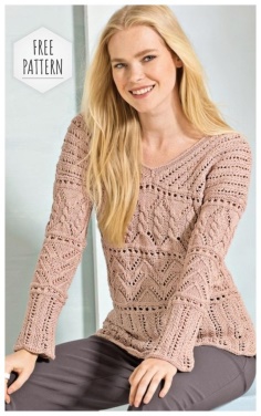 Pullover Women Crochet Free Pattern