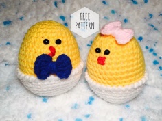 Crochet pattern for an easter chicken
