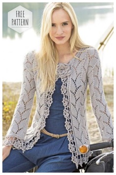 LACE JACKET WITH LACE PLANCES DECORATED WITH FLOWER