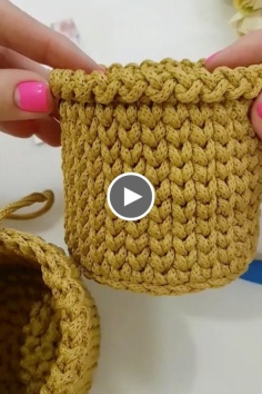 How to make crochet basket
