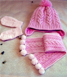 Pink Knitted Set