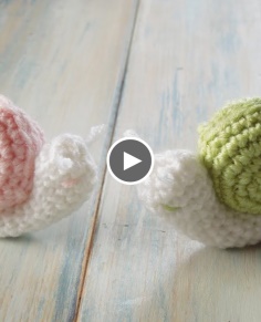 (crochet) How To Crochet a Snail - Yarn Scrap Friday